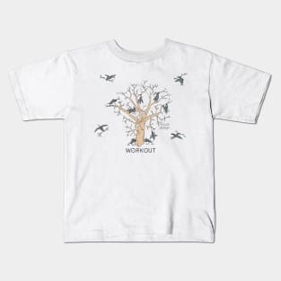 Wordplay - urban crow - Workout Kids T-Shirt